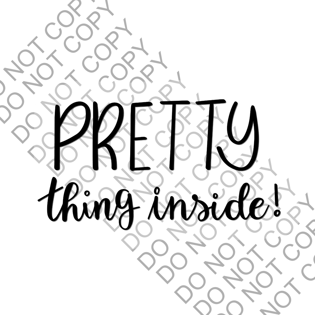 Pretty Things Inside packaging Sticker Small Business Label