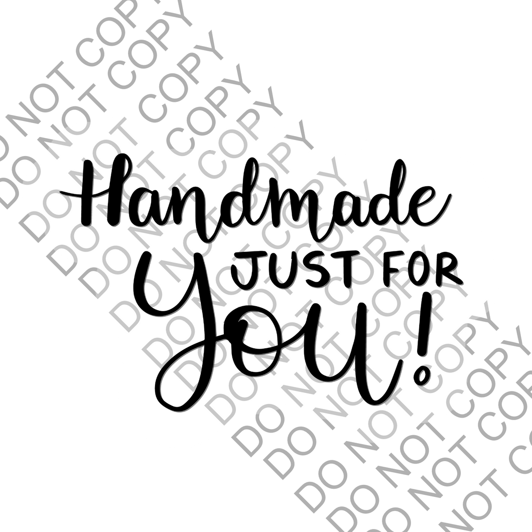 Handmade Just for you packaging Sticker Small Business Label