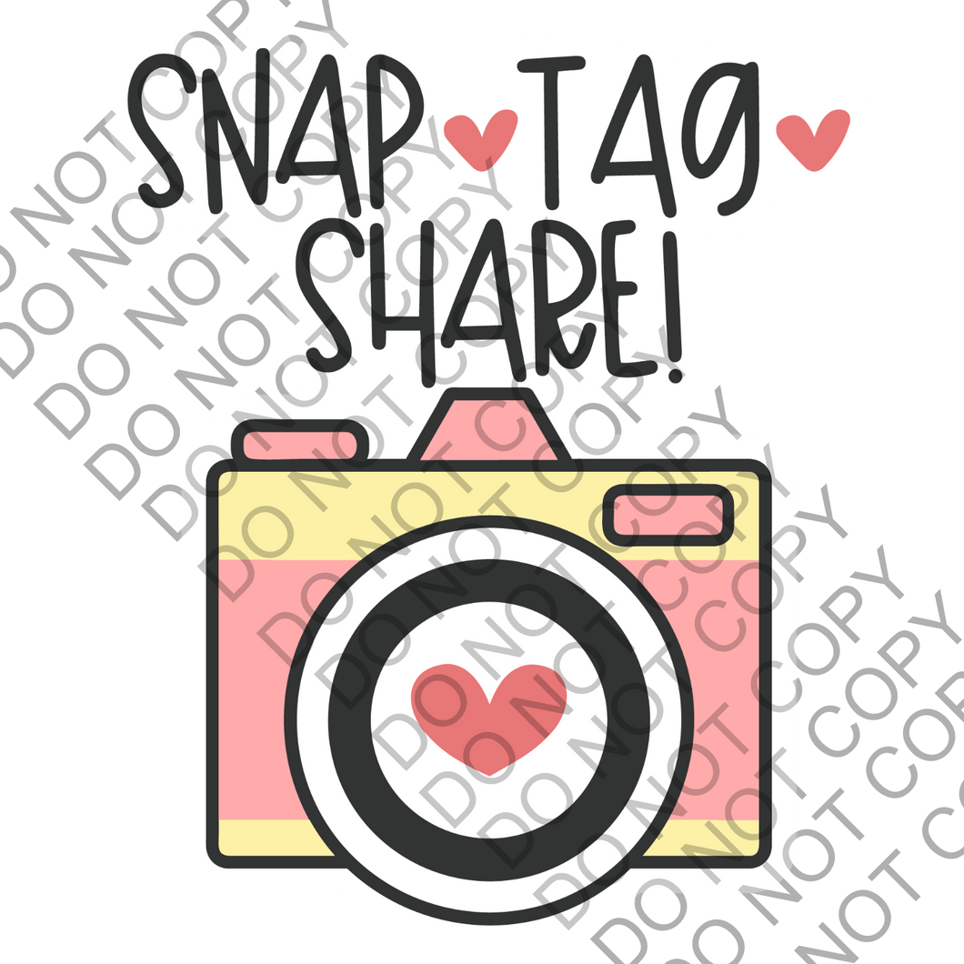 Snap Tag Share packaging Sticker Small Business Label
