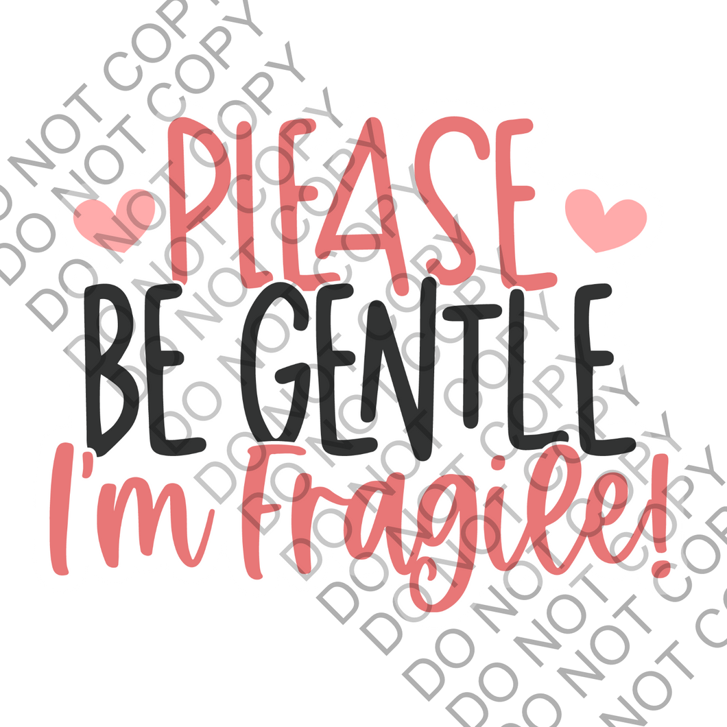 Please be gentle Fragile packaging Sticker Small Business Label