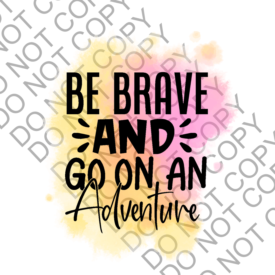 Be Brave Positivity Empowering Clear Cast Sticker