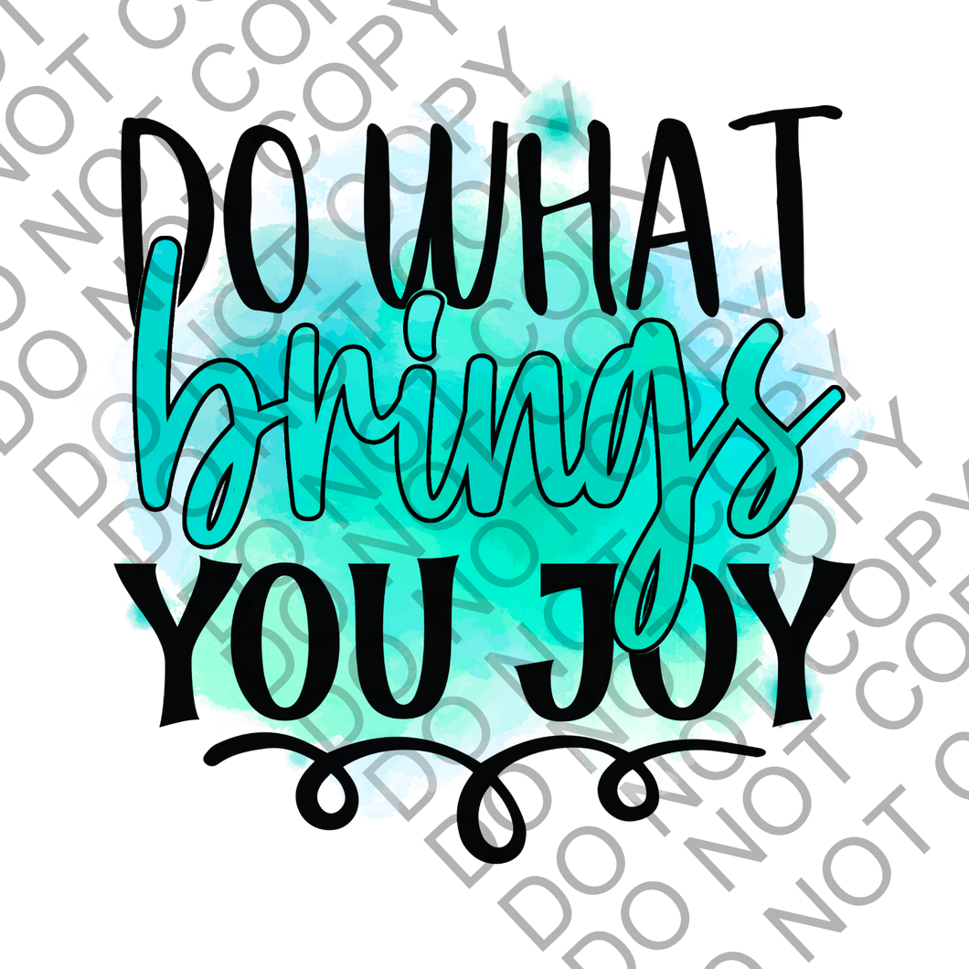 Do what brings you joy Positivity Empowering Clear Cast Sticker