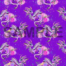 Load image into Gallery viewer, Fairyland Fairies Dragons Purple Pattern Printed Vinyl UK Permanent Craft Tumbler
