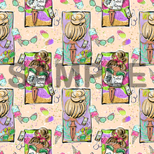 Load image into Gallery viewer, Catching Rays Pattern Printed Vinyl UK Permanent Craft Tumbler
