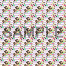 Load image into Gallery viewer, Camper Van Striped Pattern Printed Vinyl UK Permanent Craft Tumbler
