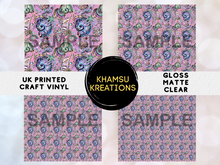 Load image into Gallery viewer, Seashells Pink Purple Pattern Printed Vinyl UK Permanent Craft Tumbler
