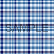 Load image into Gallery viewer, Blue Plaid Stripes Lines Pattern Printed Vinyl UK Permanent Craft Tumbler

