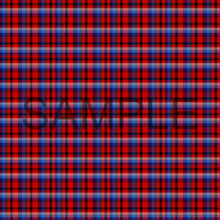 Load image into Gallery viewer, Red Blue Plaid Stripes Lines Pattern Printed Vinyl UK Permanent Craft Tumbler

