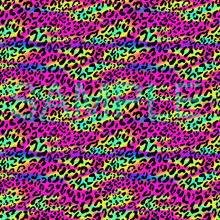 Load image into Gallery viewer, Rainbow Brush Strokes Animal Leopard Pattern Printed Vinyl UK Permanent Craft Tumbler
