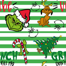 Load image into Gallery viewer, Christmas Grinch Pattern Printed Vinyl UK Permanent Craft Tumbler
