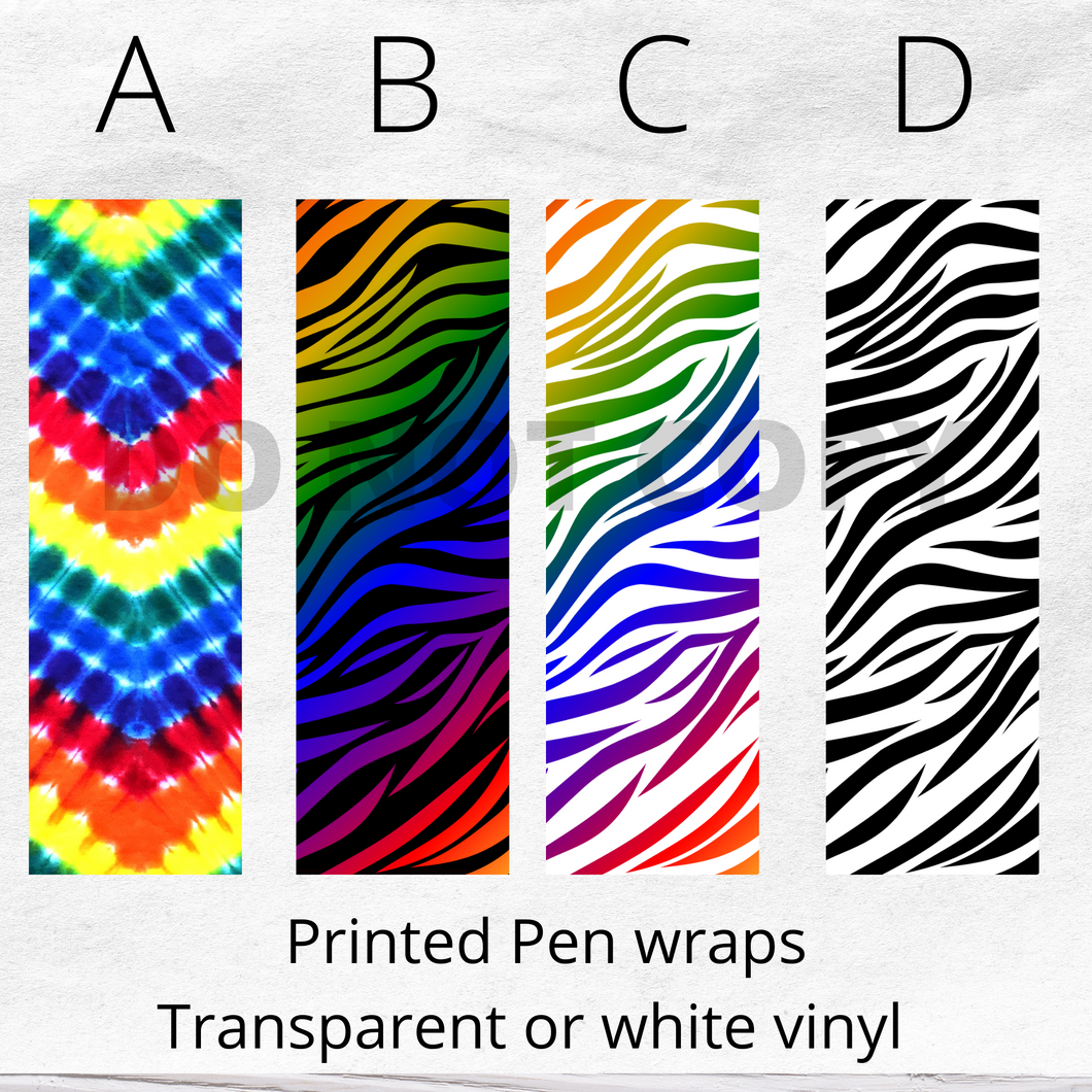 Striped pattern Lines Animal Print Pen Wrap Printed Pattern Vinyl UK