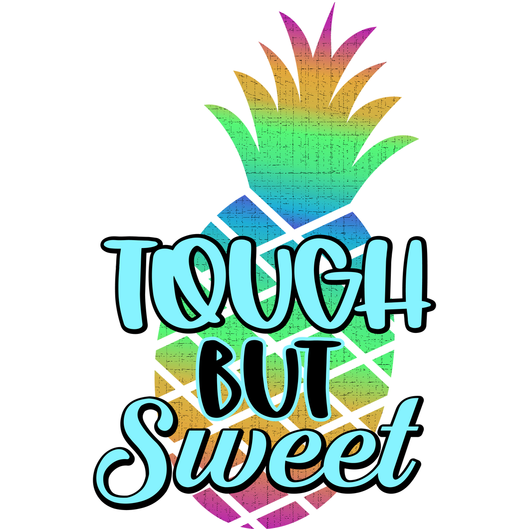 Tough but sweet Summer Clear Cast Sticker