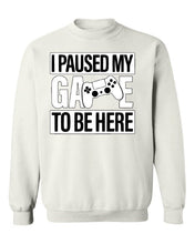 Load image into Gallery viewer, I paused my Game to Be Here Jumper Sweater Top | Funny Jumper Men - Gamer Gift - Funny Gaming Jumper - Gaming Jumper - Brother Gift
