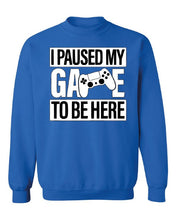 Load image into Gallery viewer, I paused my Game to Be Here Jumper Sweater Top | Funny Jumper Men - Gamer Gift - Funny Gaming Jumper - Gaming Jumper - Brother Gift
