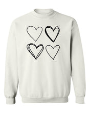 Load image into Gallery viewer, Heart Jumper Cute Valentines day Jumper  Love Sweatshirt, Valentines Day Sweater, Valentine Gift, Gift for Girl
