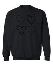 Load image into Gallery viewer, Heart Jumper Cute Valentines day Jumper  Love Sweatshirt, Valentines Day Sweater, Valentine Gift, Gift for Girl
