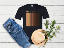 Load image into Gallery viewer, Melanin shades shirt T-Shirt Tee, Love Melanin Queen, Black Pride TShirt, African American Shirt, black empowerment, excellence, afro Tshirt
