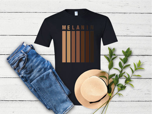 Melanin shades shirt T-Shirt Tee, Love Melanin Queen, Black Pride TShirt, African American Shirt, black empowerment, excellence, afro Tshirt