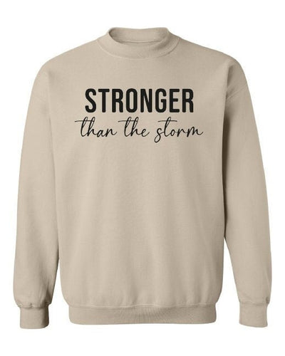 Stronger than the Storm Jumper, Faith jumper, Empowered Women, Stronger Shirt, Jumpers For Women, Gift For Her