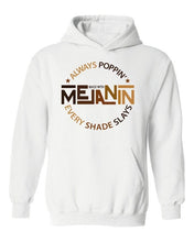 Load image into Gallery viewer, Melanin Hoodie, Melanin love Hoodie, Proud, african american hoodie, black history month empowerment, black excellence, afro hoodie
